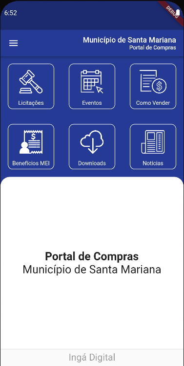 Portal de Compras Santa Mariana - lista de compras