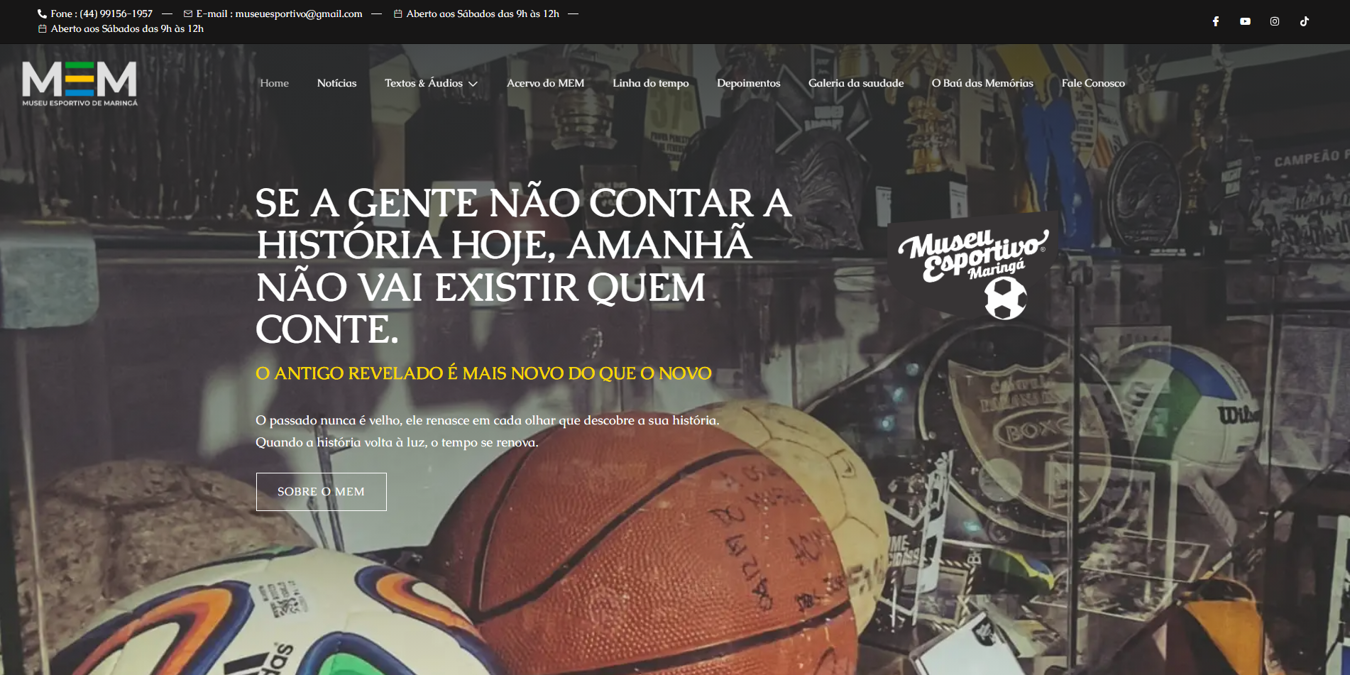 Museu Esportivo - preview do app
