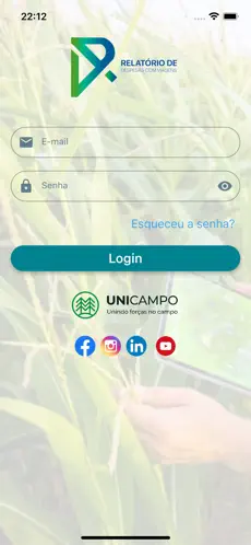 RDV Unicampo - tela inicial
